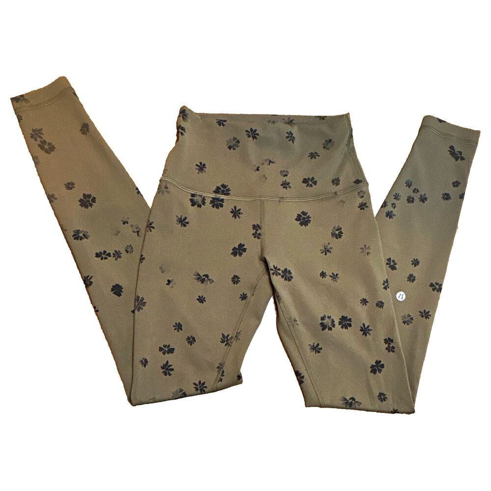 lululemon Women’s Size 4 High Rise Floral Wunder Train Tight Leggings